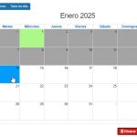 1 Seleccionar día - Calendario