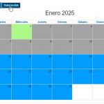 5 Seleccionar Todos los Días - Calendario