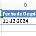 Excel - Fecha de Despido