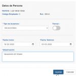 2. Formulario Ausencia Programada
